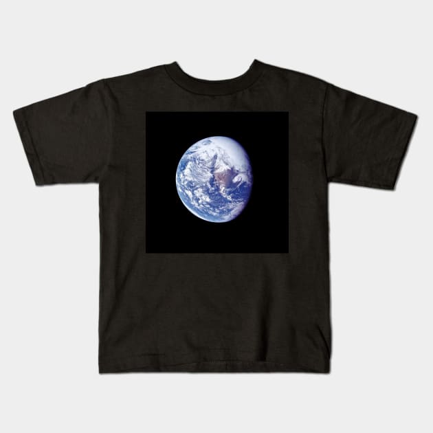 Lonely World Kids T-Shirt by gruntcooker